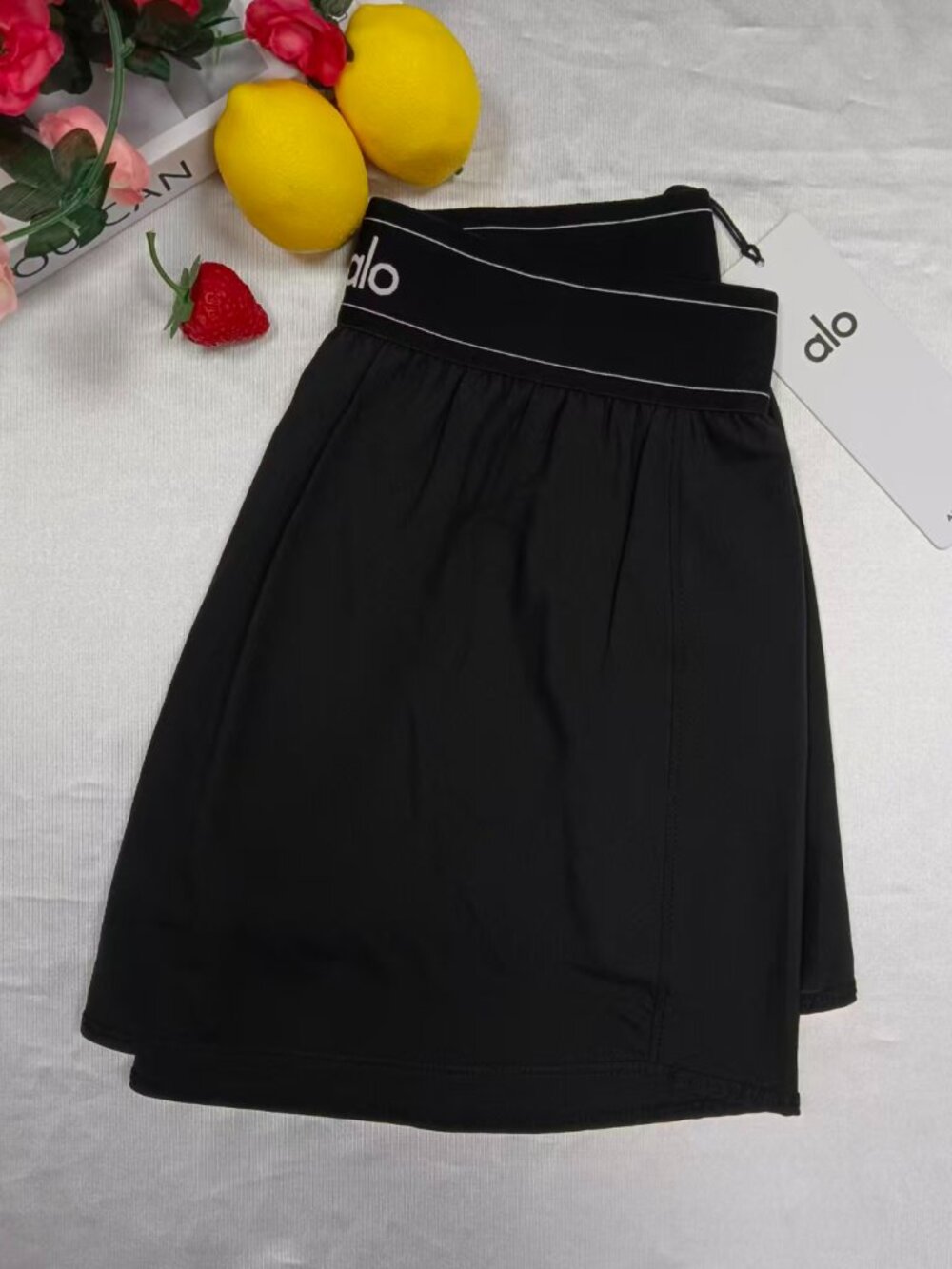 Black🍒🌺Alo Yoga Match Point Tennis Skirt Flirty,Court-to-Street,Versatile,NWT - Picture 5 of 8
